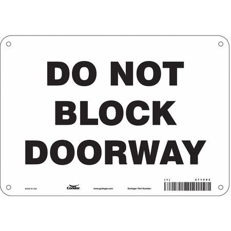 CONDOR USA INC 471V92 SAFETY SIGN 10 W X 7 H 0.032 THICK