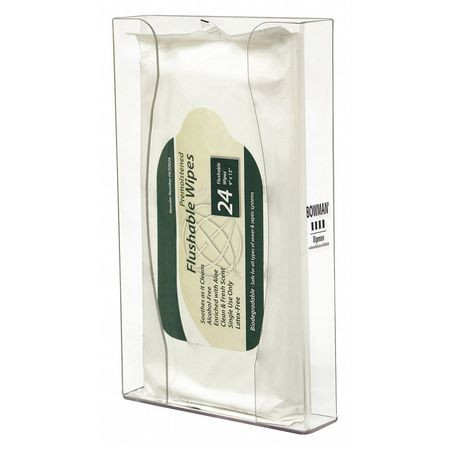 BOWMAN MFG CO CL021-0111 WIPE DISPENSER 1 COMPARTMENTS CLEAR