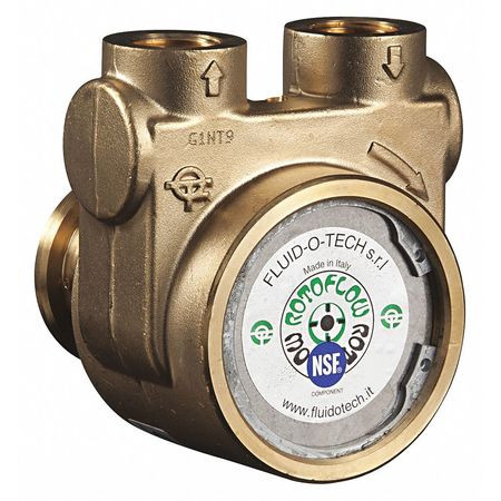FLUID-O-TECH PA 600 PUMP 1/2 NPTF 201 MAX GPH BRASS