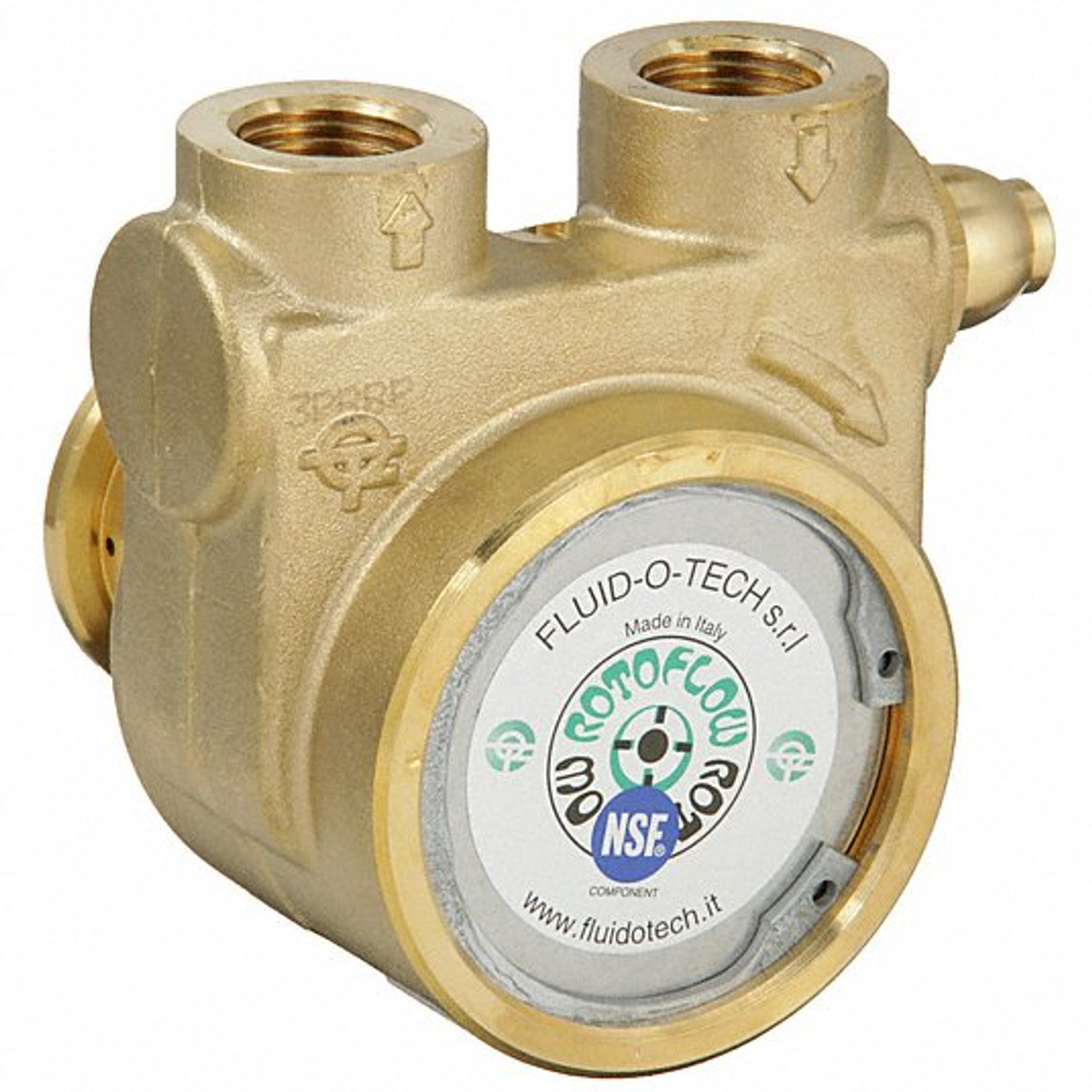 FLUID-O-TECH PA 601 PUMP 1/2 NPTF 201 MAX GPH BRASS BYPASS
