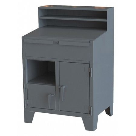 GREENE MANUFACTURING INC. CBX-1SD4S CABINET SHOP DESK 54 H CHARCOAL GRAY