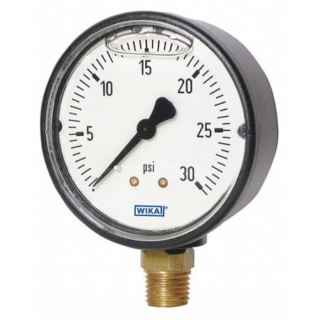 WIKA 113.13.25.5000.L PRESSURE GAUGE 2-1/2 DIAL SIZE BOTTOM