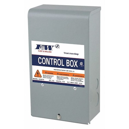 FLINT  WALLING 022878 SIMPLEX SUBMERSIBLE PUMP CONTROL PANEL
