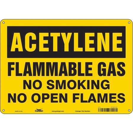 CONDOR USA INC 478F33 SAFETY SIGN,10 IN X 14 IN,ALUMINUM