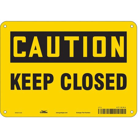 CONDOR USA INC 471X04 SAFETY SIGN 10 W X 7 H 0.055 THICK