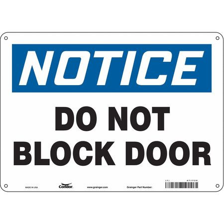 CONDOR USA INC 471Y20 SAFETY SIGN 14 W X 10 H 0.032 THICK