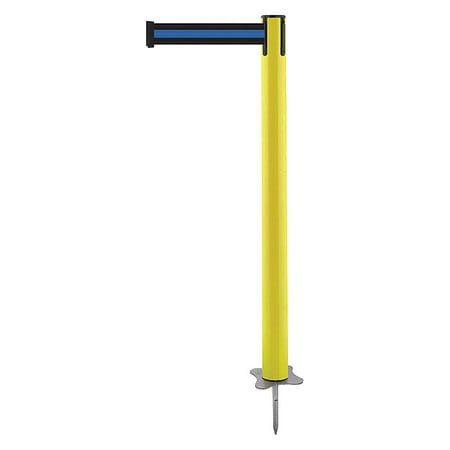 TENSABARRIER 884-35-STD-S1X-C SPIKE POST YELLOW POST 43 H