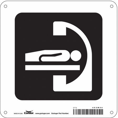 CONDOR USA INC 453M54 HOSPITAL SIGN 8 H X 8 W 0.032 THICK