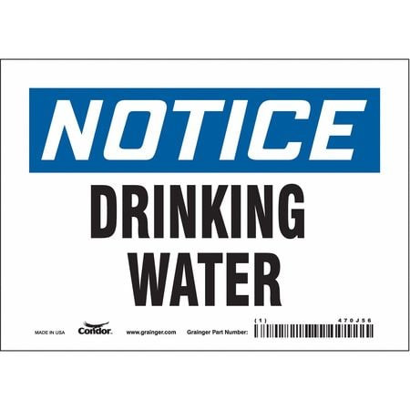 CONDOR USA INC 470J56 SAFETY SIGN 7 W X 5 H 0.004 THICK