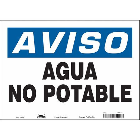 CONDOR USA INC 470J70 SAFETY SIGN 14 W X 10 H 0.004 THICK