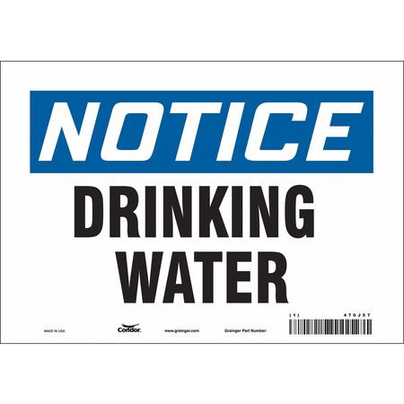 CONDOR USA INC 470J57 SAFETY SIGN 10 W X 7 H 0.004 THICK