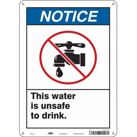 CONDOR USA INC 470K19 SAFETY SIGN 10 W X 14 H 0.032 THICK