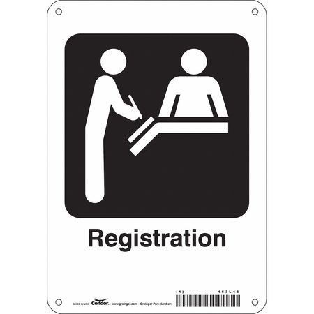 CONDOR USA INC 453L46 HOSPITAL SIGN 10 H X 7 W 0.055 THICK