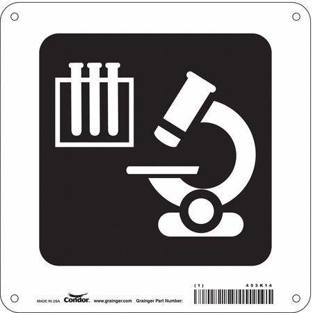 CONDOR USA INC 453K14 HOSPITAL SIGN 8 H X 8 W 0.032 THICK