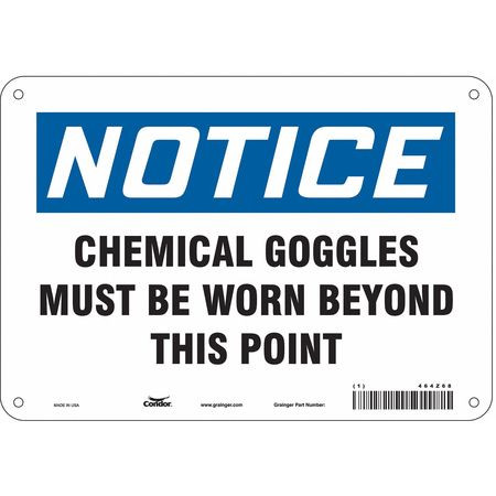CONDOR USA INC 464Z68 SAFETY SIGN 10 W 7 H 0.055 THICKNESS