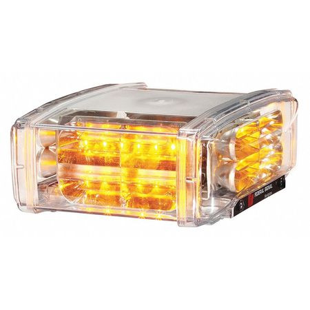 FEDERAL SIGNAL NVG10-4AF MINI LIGHT BAR LED AMBER PERMANENT