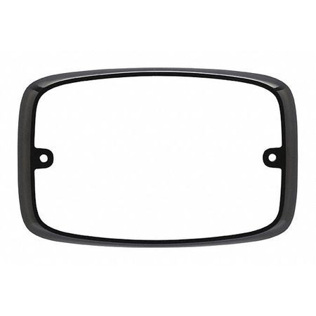 FEDERAL SIGNAL FR6MB BEZEL BLACK 6-7/64 LX5-5/16 HX1-13/64 W