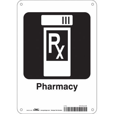 CONDOR USA INC 453L25 HOSPITAL SIGN 10 H X 7 W 0.055 THICK