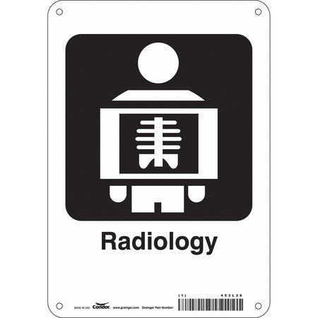 CONDOR USA INC 453L38 HOSPITAL SIGN 10 H X 7 W 0.032 THICK