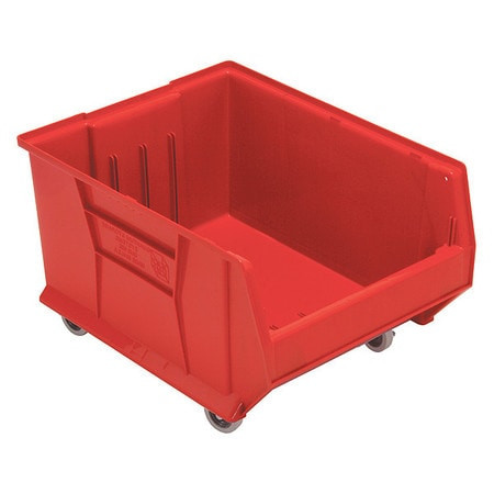 QUANTUM STORAGE SYSTEMS QUS965MOBRD MOBILE HOPPER BIN OUTSIDE 23-7/8 L RED