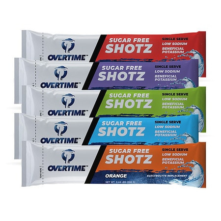 OVERTIME 55-SINGLE SERVE ELECTROLYTE DRINK MIX,16.9 OZ.,PK400
