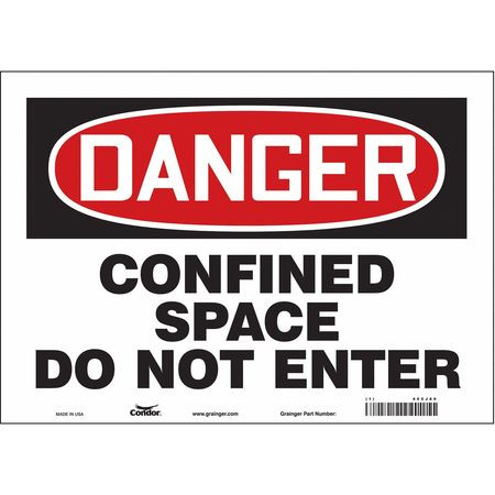 CONDOR USA INC 465J89 SAFETY SIGN 10 H 14 W VINYL