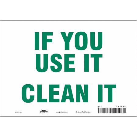 CONDOR USA INC 468X05 SAFETY SIGN 10 7 0.004 THICKNESS