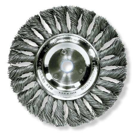 WEILER CORPORATION 93836 TWIST WIRE WHEEL BRUSH ARBOR 10 IN.