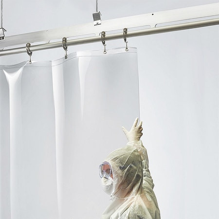 TMI 999-10217 CURTAIN WALL 8 FT H 24 FT W CLEAR