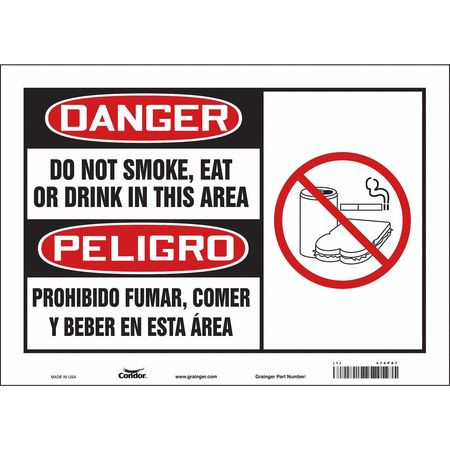 CONDOR USA INC 474P87 SAFETY SIGN,10 IN X 14 IN,VINYL