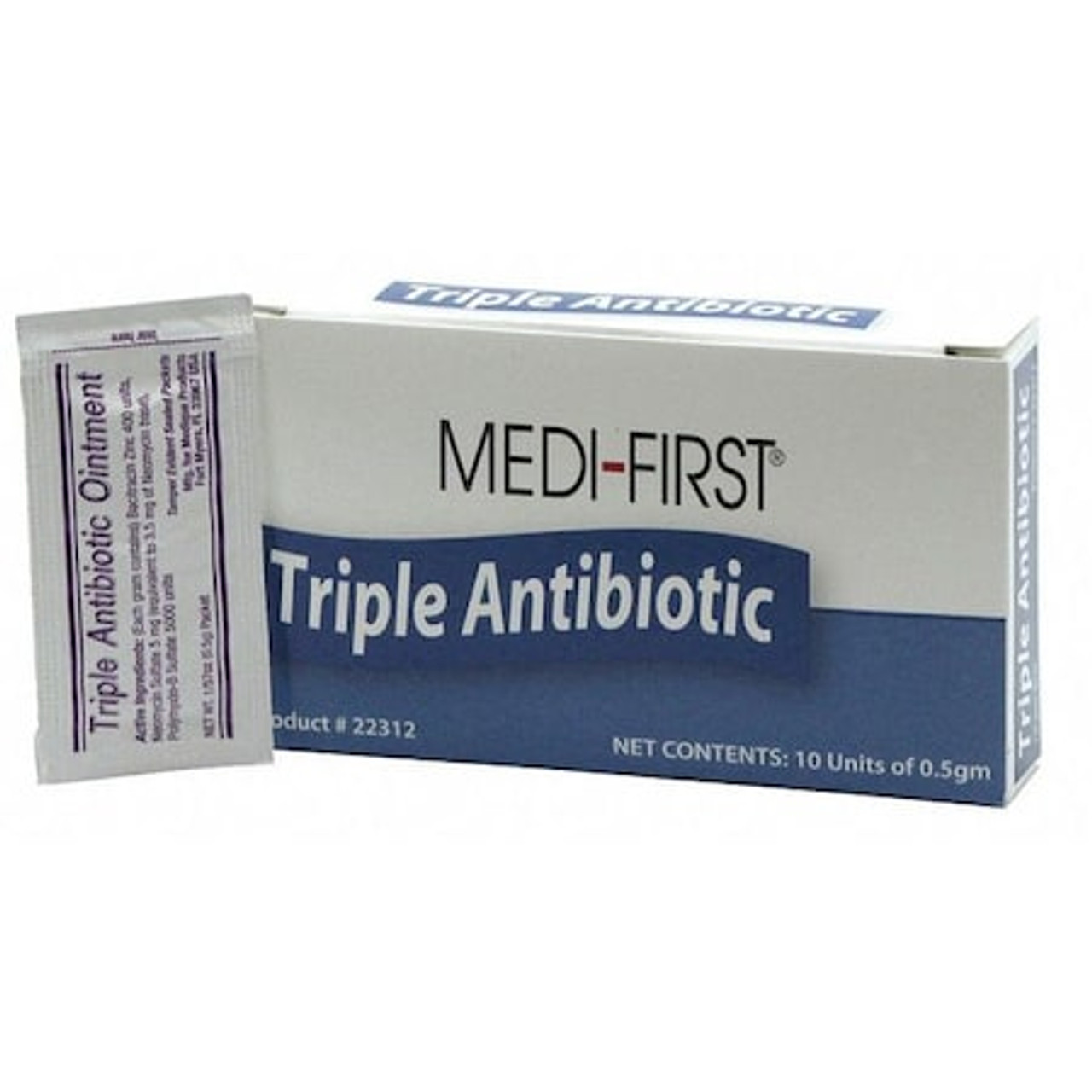 GRAINGER GLOBAL SOURCING 22312 ANTIBIOTICS,OINTMENT,0.170 OZ.,PK10
