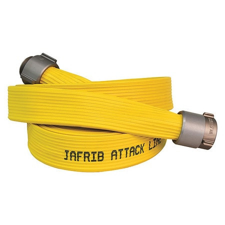 JAFRIB G50H15RY100P FIRE HOSE 1-1/2 ID X 100 FT.