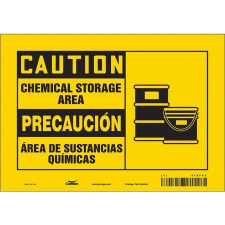 CONDOR USA INC 470F43 SAFETY SIGN,7 INX10 IN,VINYL