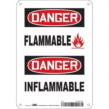 CONDOR USA INC 470K96 SAFETY SIGN,10 IN X 7 IN,ALUMINUM