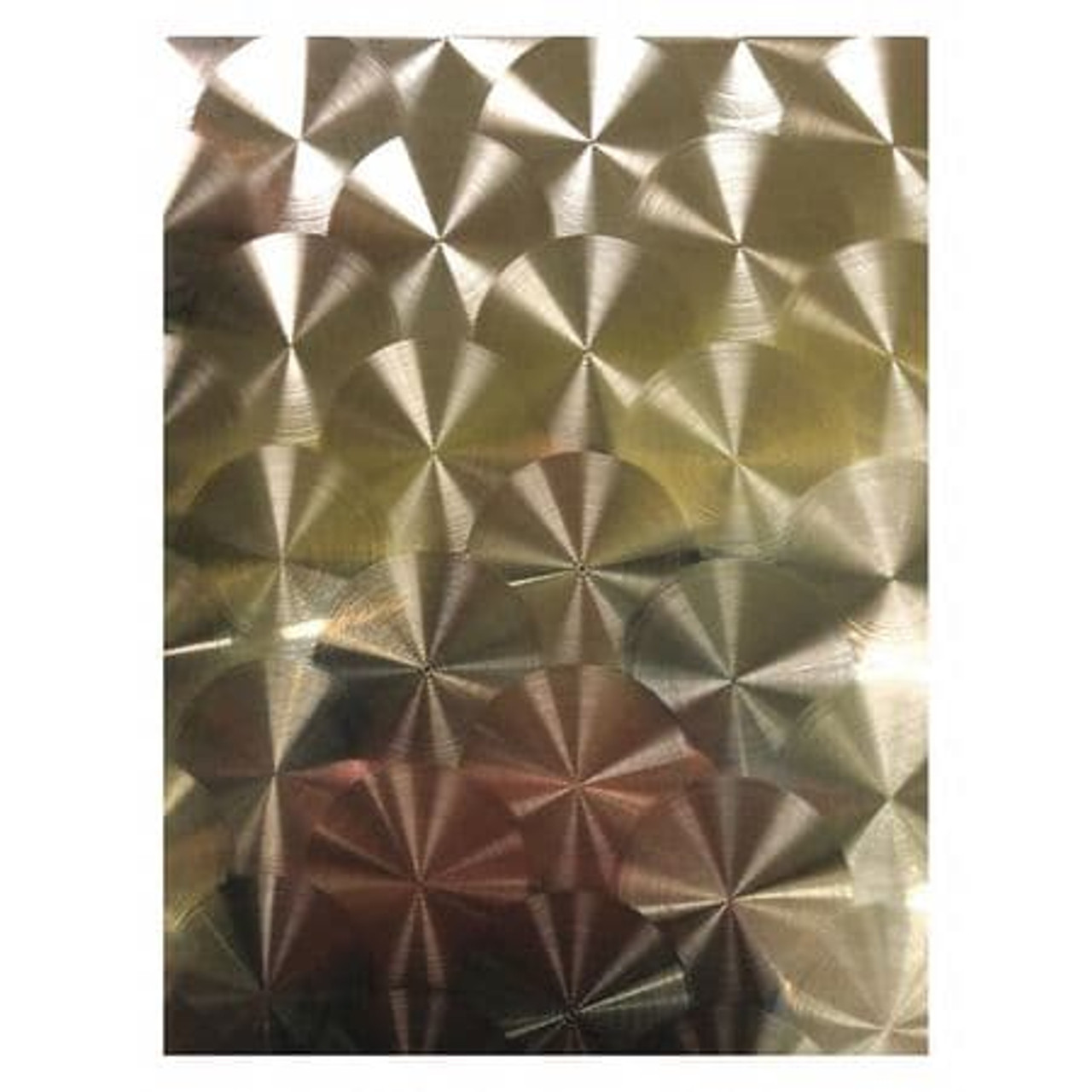 GRAINGER GLOBAL SOURCING EngineTurn 304BA-20Gx24x24 SHEET SILVER 24 L 24 W 20 GA. BA SS