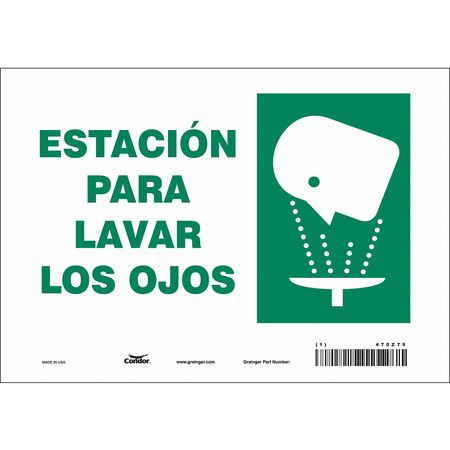 CONDOR USA INC 470Z75 SAFETY SIGN 10 W X 7 H 0.004 THICK