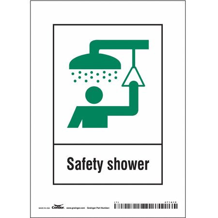 CONDOR USA INC 471A19 SAFETY SIGN 5 W X 7 H 0.004 THICK