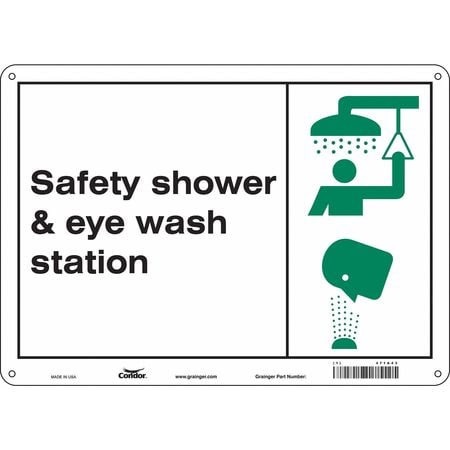 CONDOR USA INC 471A43 SAFETY SIGN 14 W X 10 H 0.055 THICK