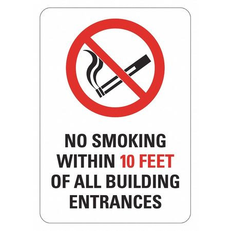 LYLE LCU1-0039-ED-PK2_5x7 NO SMOKING SIGN 5 W 7 H 0.004 THICK PK2