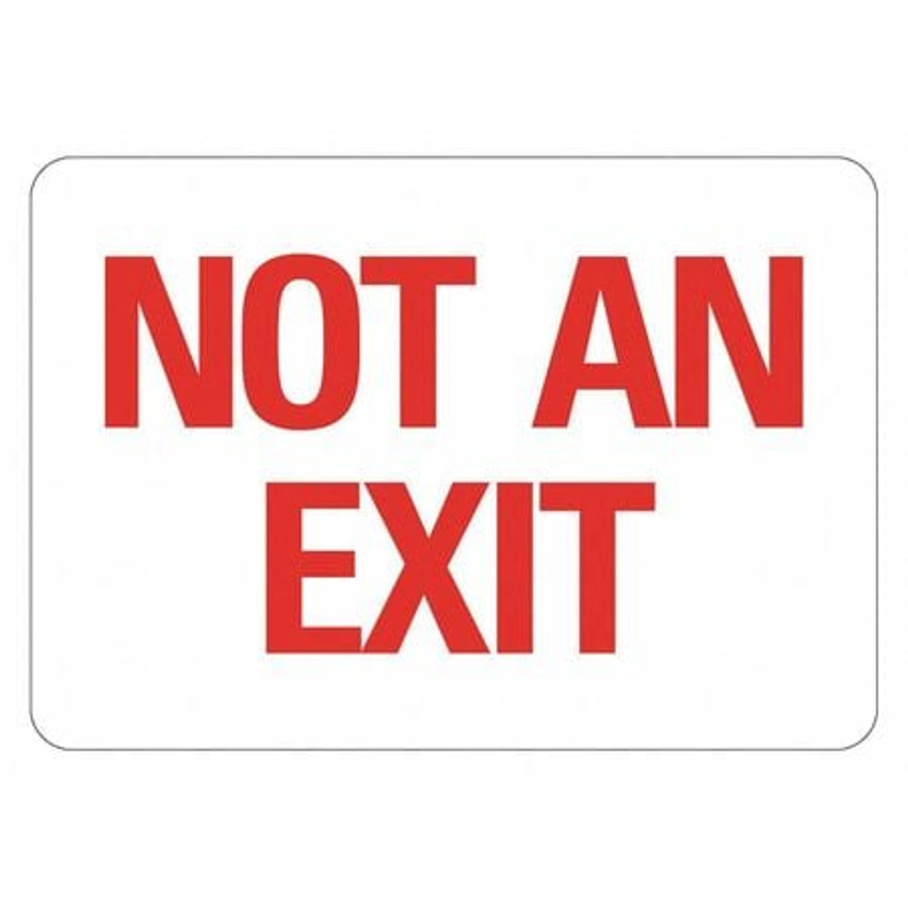 LYLE LCU1-0008-NP_14x10 J7189 EXIT SIGN NOT AN EXIT 10 X14 