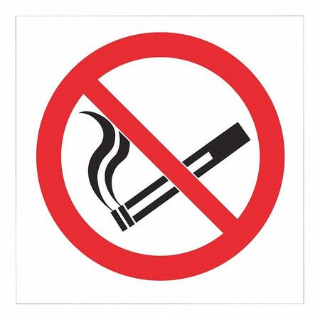 LYLE 400024 NO SMOKING SIGN 4 W 4 H 0.080 THICK PK2