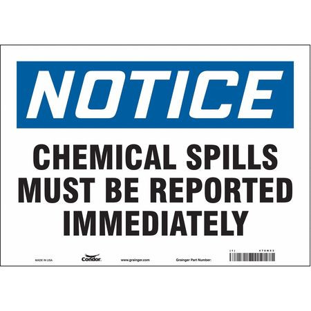 CONDOR USA INC 470N53 SAFETY SIGN 14 W X 10 H 0.004 THICK