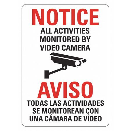 LYLE LCU1-0158-NP_10x14 SECURITY SIGN 10 W 14 H 0.055 THICKNESS