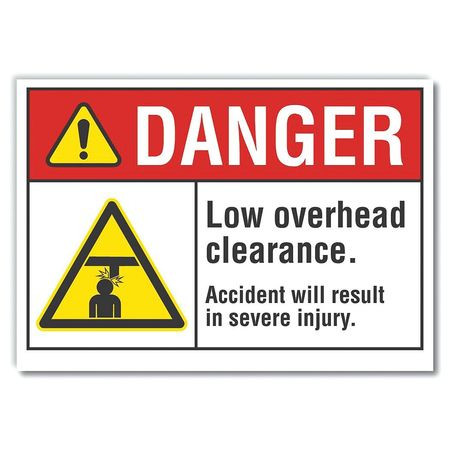 LYLE LCU4-0020-ED_10x7 DANGER SIGN 10 W 7 H 0.004 THICKNESS
