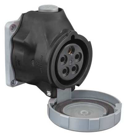 HUBBELL HBLS560R5W PIN AND SLEEVE RECEPTACLE 347/600VAC BLK