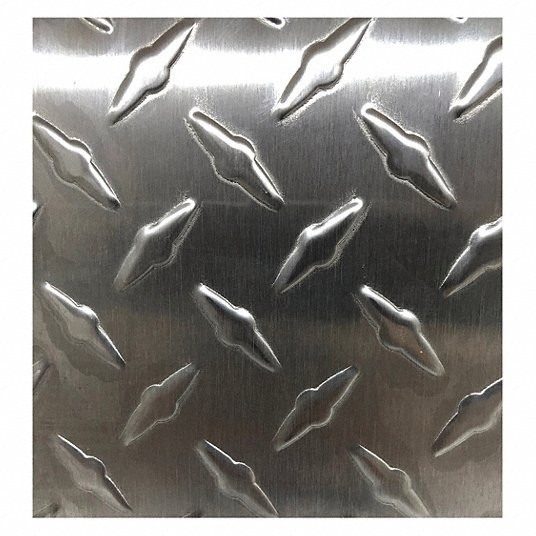 GRAINGER GLOBAL SOURCING Treadtex 304#4-14Gx24x24 SHEET SILVER 24 L 24 W 14 GA. #4 SS