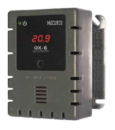 MACURCO OX-6 FIXED GAS DETECTOR O2 900 SQ. FT.
