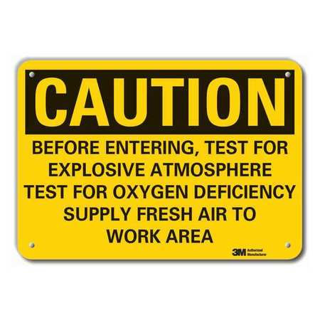 LYLE LCU3-0487-NP_10x7 CAUTION SIGN 10 W 7 H 0.055 THICK