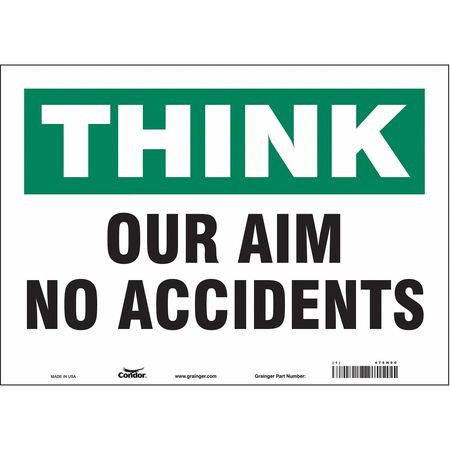CONDOR USA INC 475H90 SAFETY SIGN 14 W 10 H 0.004 THICKNESS
