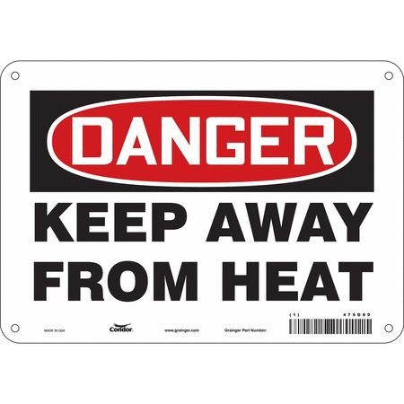 CONDOR USA INC 479D89 SAFETY SIGN 10 W 7 H 0.055 THICKNESS